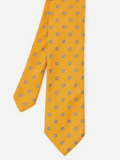 J.McLaughlin Cotton Silk Tie In Micro Hydrangea- Shoes & Accessories|Ties