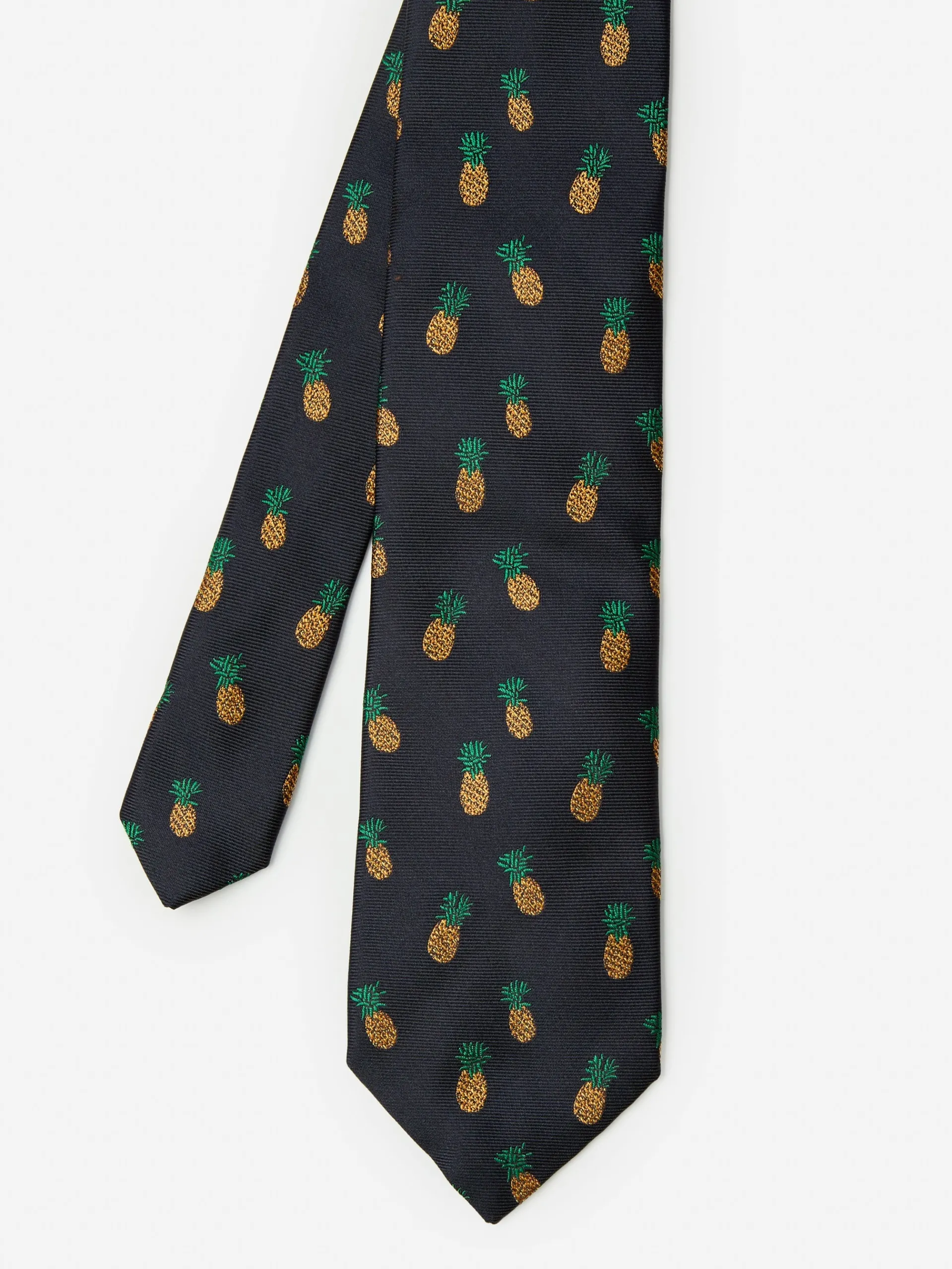 J.McLaughlin Cotton Silk Tie In Pineapple- Shoes & Accessories|Ties