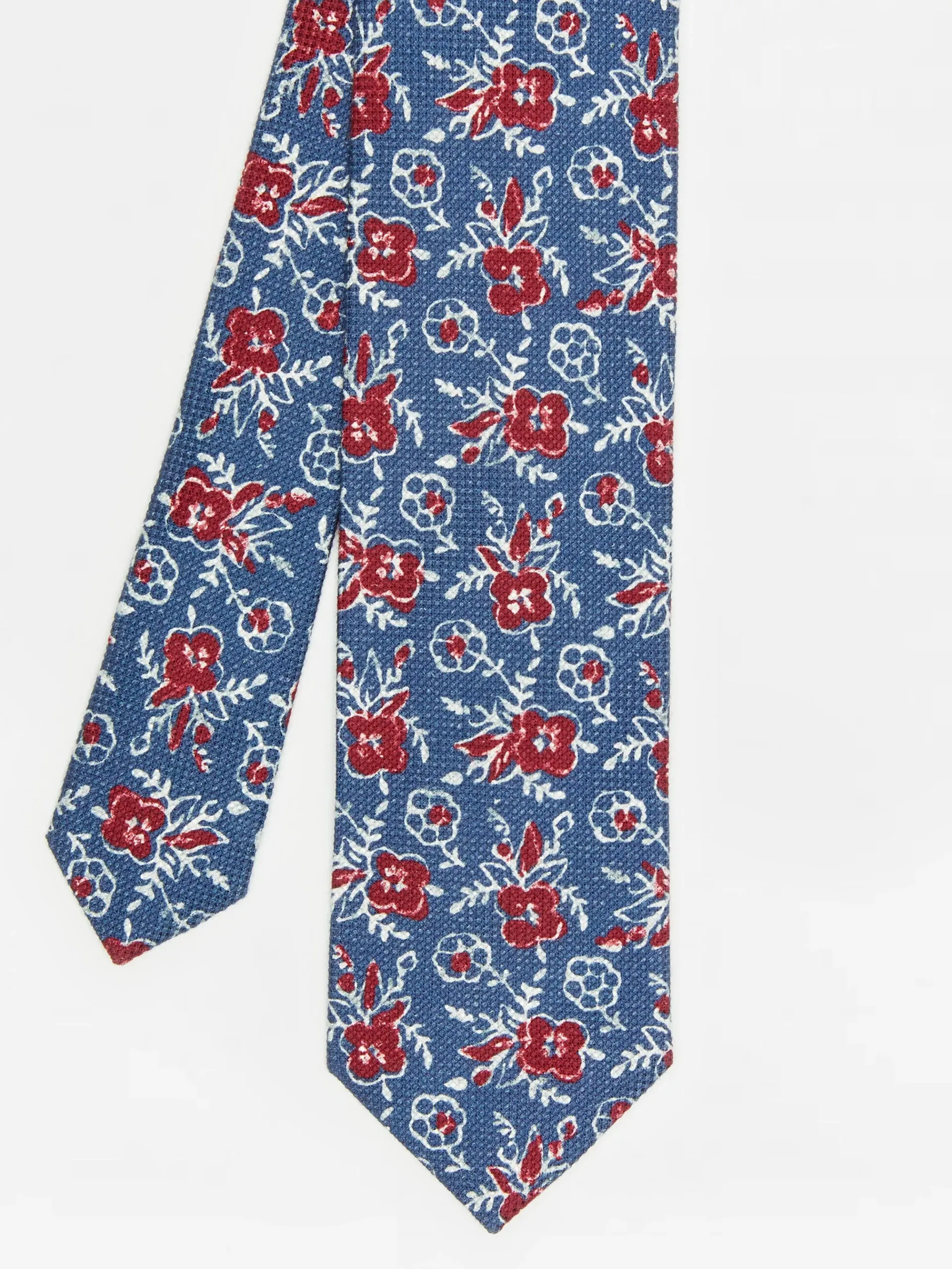 J.McLaughlin Cotton Silk Tie In Watercolor Rose- Shoes & Accessories|Ties