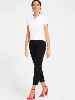 J.McLaughlin Court Cap Sleeve Polo-Women Tops