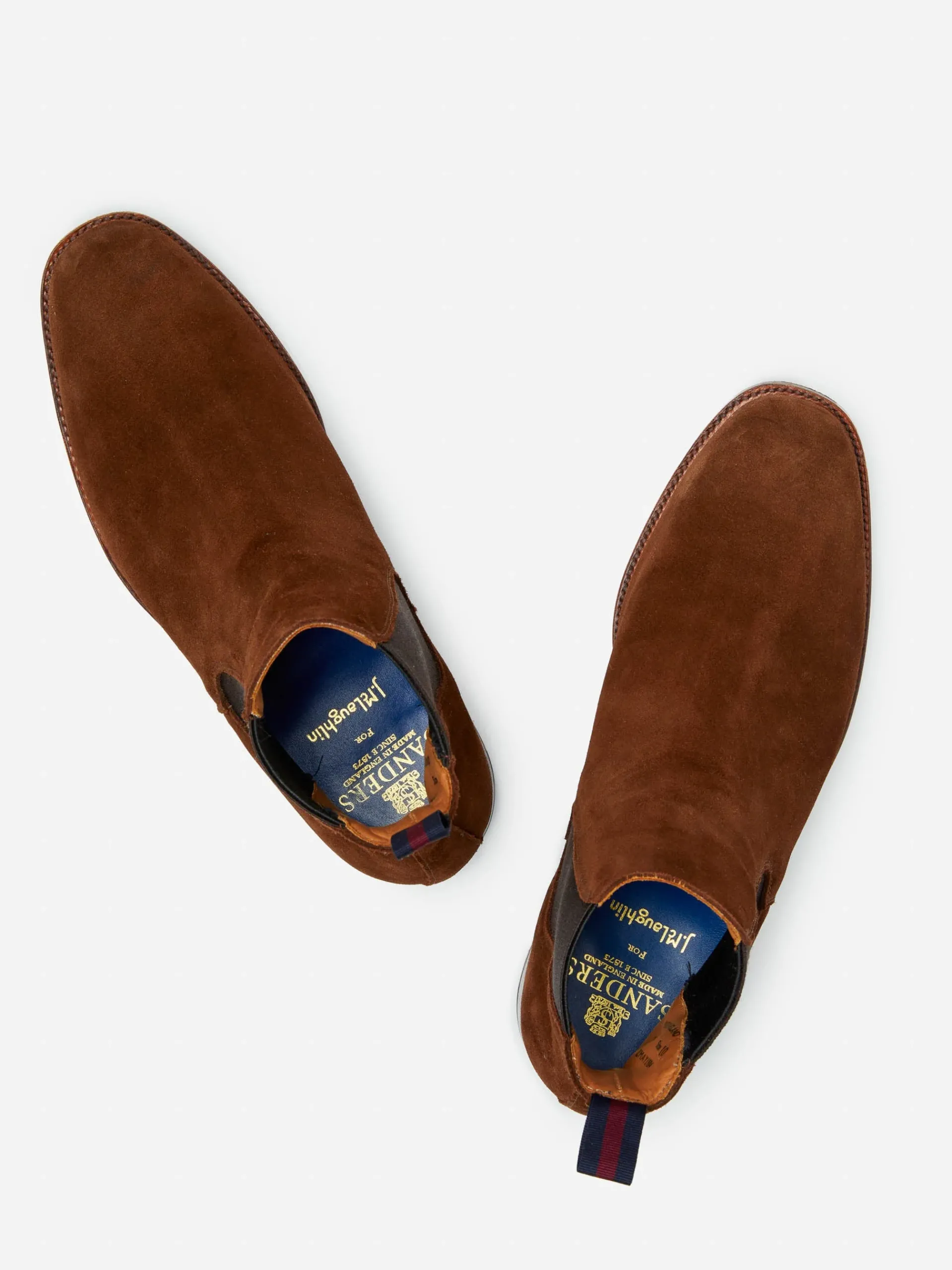 J.McLaughlin Crenshaw Suede Chelsea Boots- Shoes & Accessories|Loafers