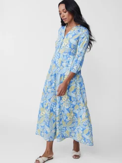 J.McLaughlin Cunningham Dress In Beach Bouquet-Women Dresses