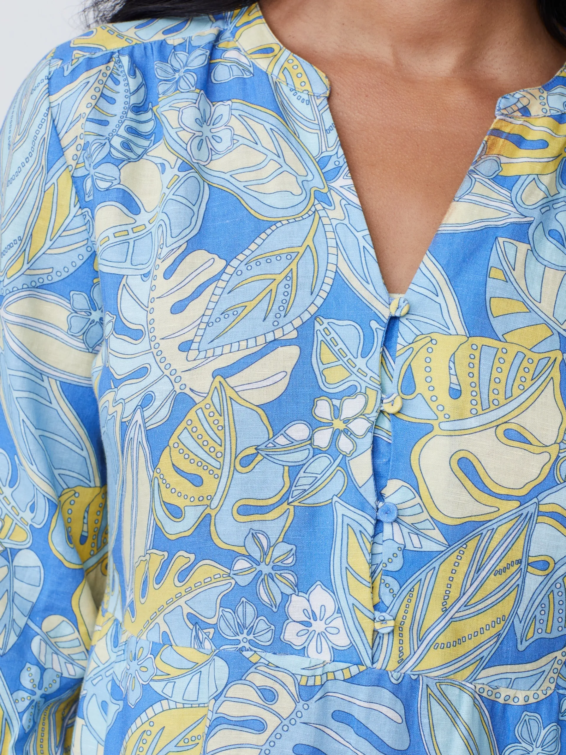 J.McLaughlin Cunningham Dress In Beach Bouquet-Women Dresses