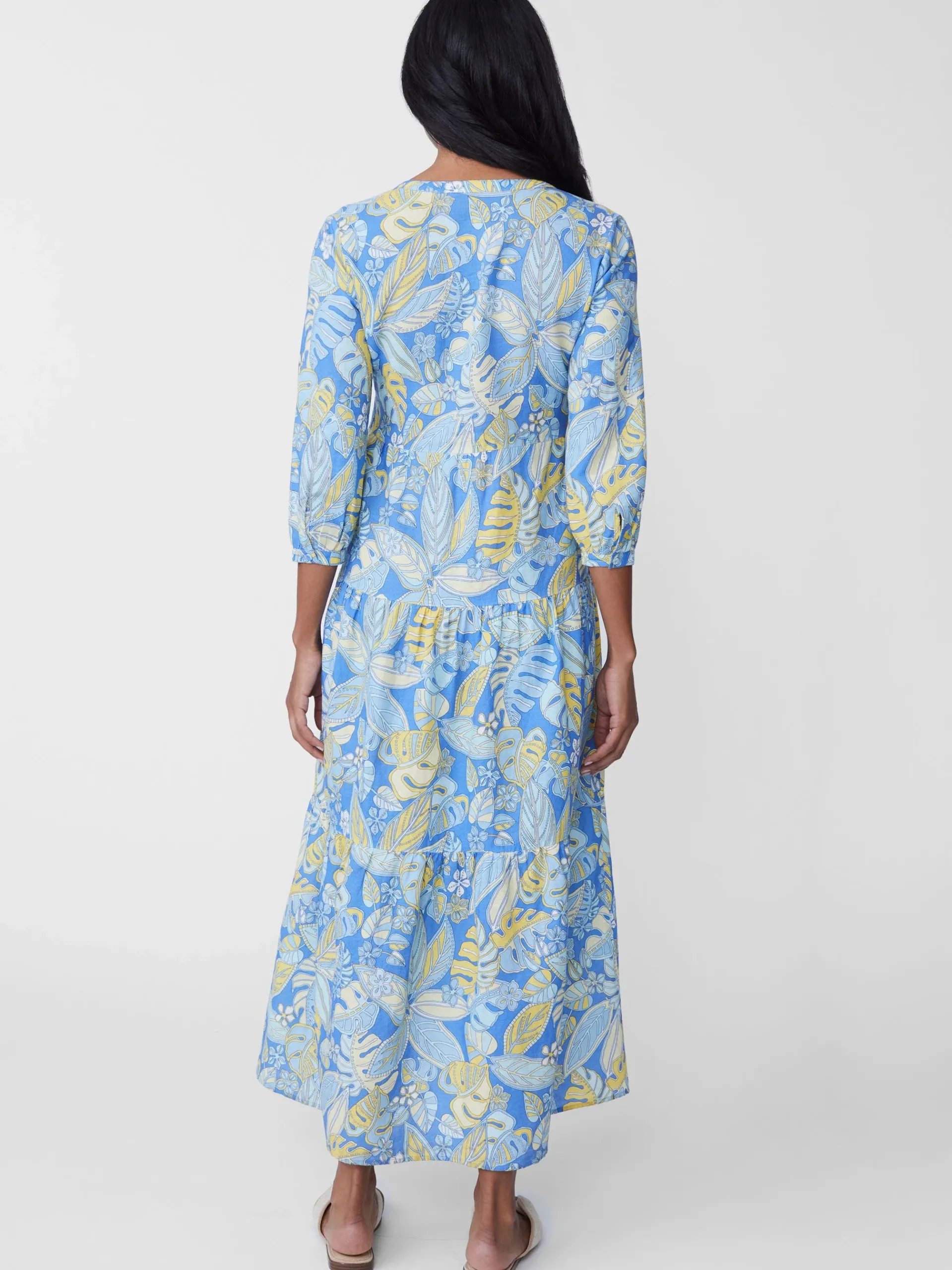 J.McLaughlin Cunningham Dress In Beach Bouquet-Women Dresses