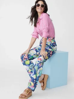J.McLaughlin Denver Silk Shirt In Stripe-Women Tops