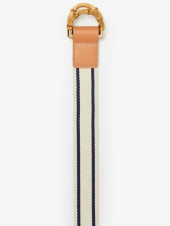 J.McLaughlin Dockside Belt In Stripe-Women Shoes & Accessories|Belts