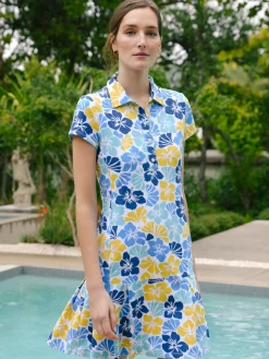 J.McLaughlin Dorte Dress In Beach Blossom-Women Dresses