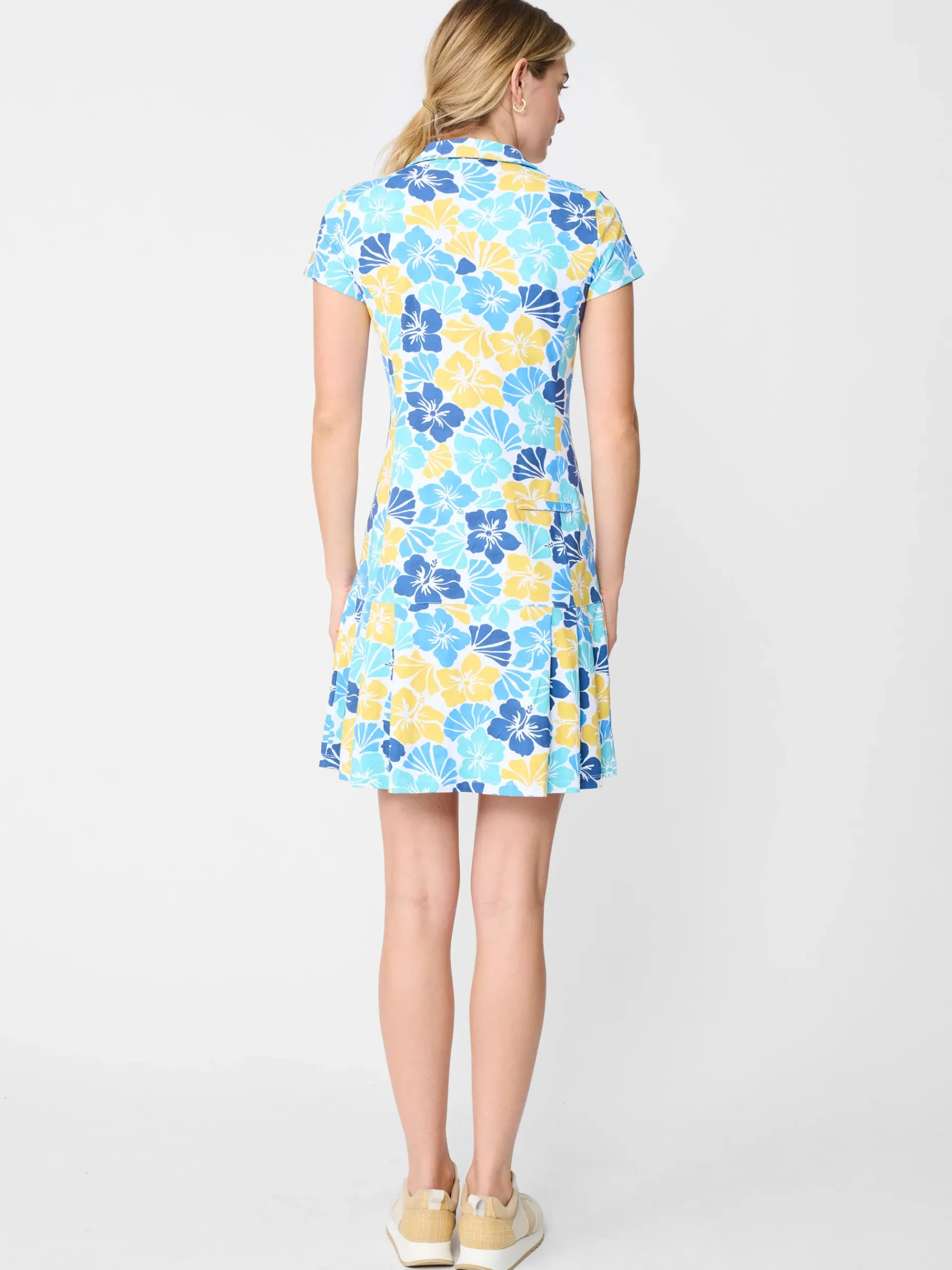 J.McLaughlin Dorte Dress In Beach Blossom-Women Dresses