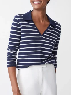 J.McLaughlin Fairfax Sweater In Stripe-Women Sweaters