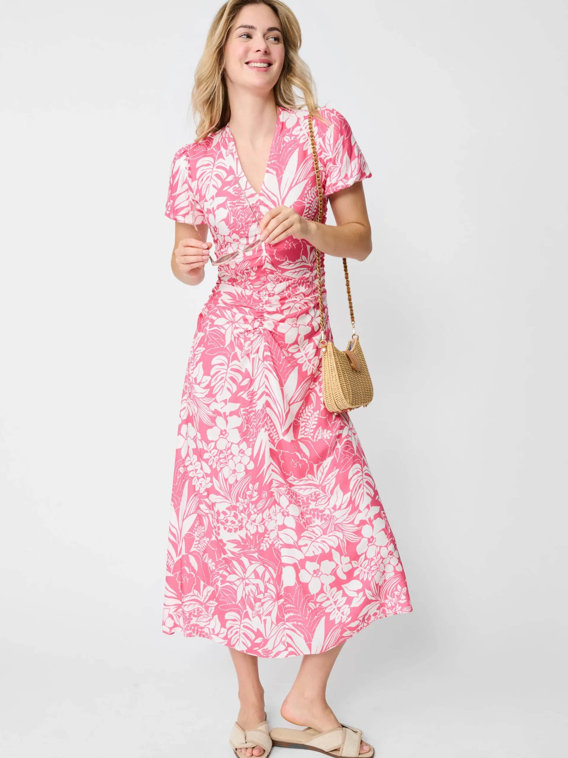 J.McLaughlin Fernanda Dress In Bay Isle-Women Dresses