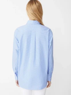 J.McLaughlin Finn Shirt In Micro Gingham-Women Tops