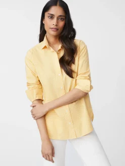 J.McLaughlin Finn Shirt In Micro Gingham-Women Tops
