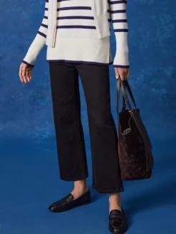 J.McLaughlin Garance Turtleneck In Stripe-Women Sweaters