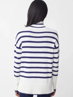 J.McLaughlin Garance Turtleneck In Stripe-Women Sweaters