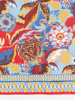 J.McLaughlin Gemma Scarf In Terra Blossom Border-Women Shoes & Accessories|Scarves