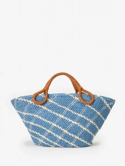 J.McLaughlin Georgica Tote In Raffia Jacquard-Women Shoes & Accessories|Totes