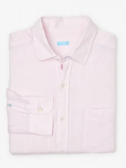 J.McLaughlin Gramercy Classic Fit Linen Shirt- Shirts