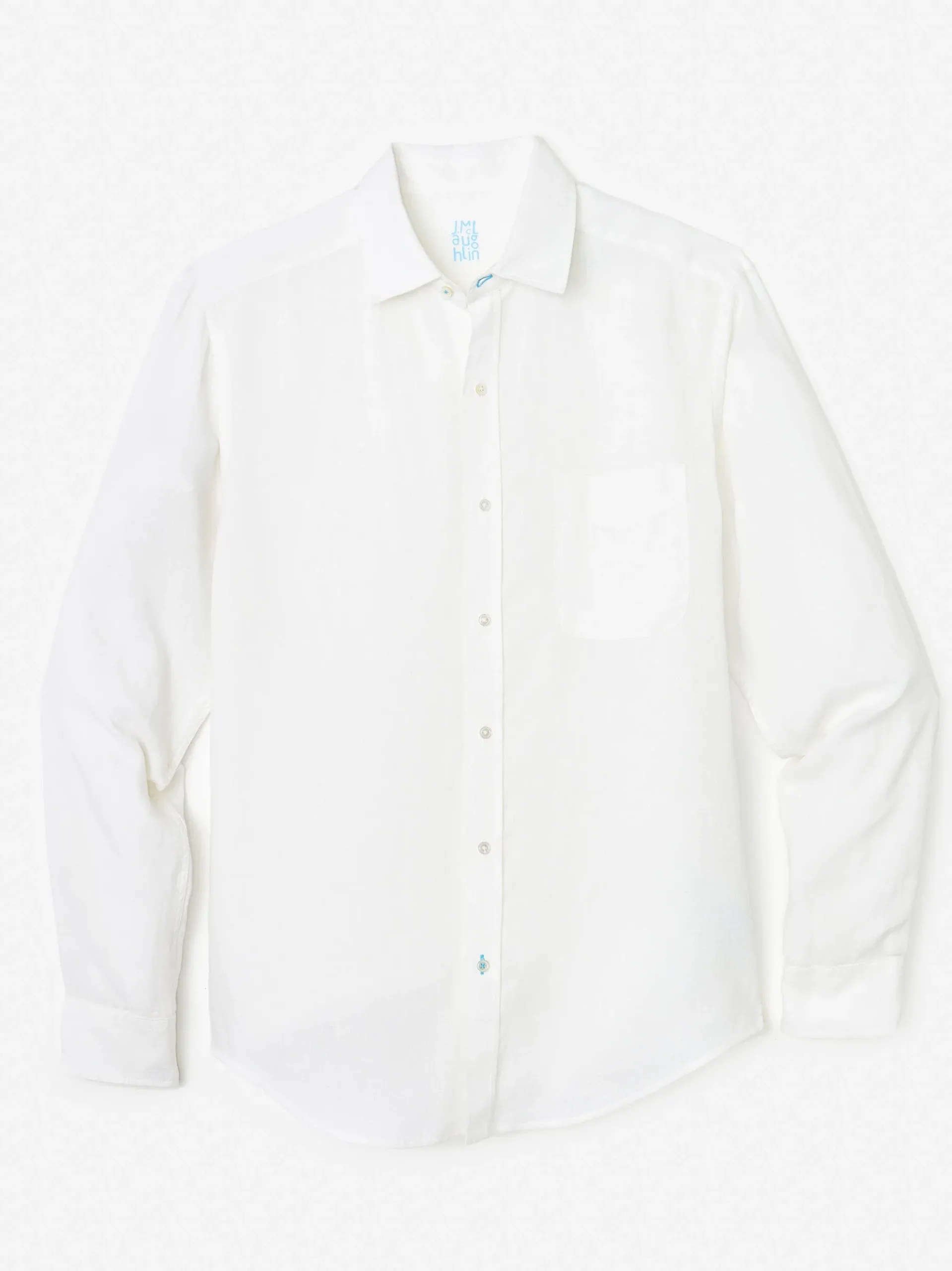 J.McLaughlin Gramercy Classic Fit Linen Shirt- Shirts