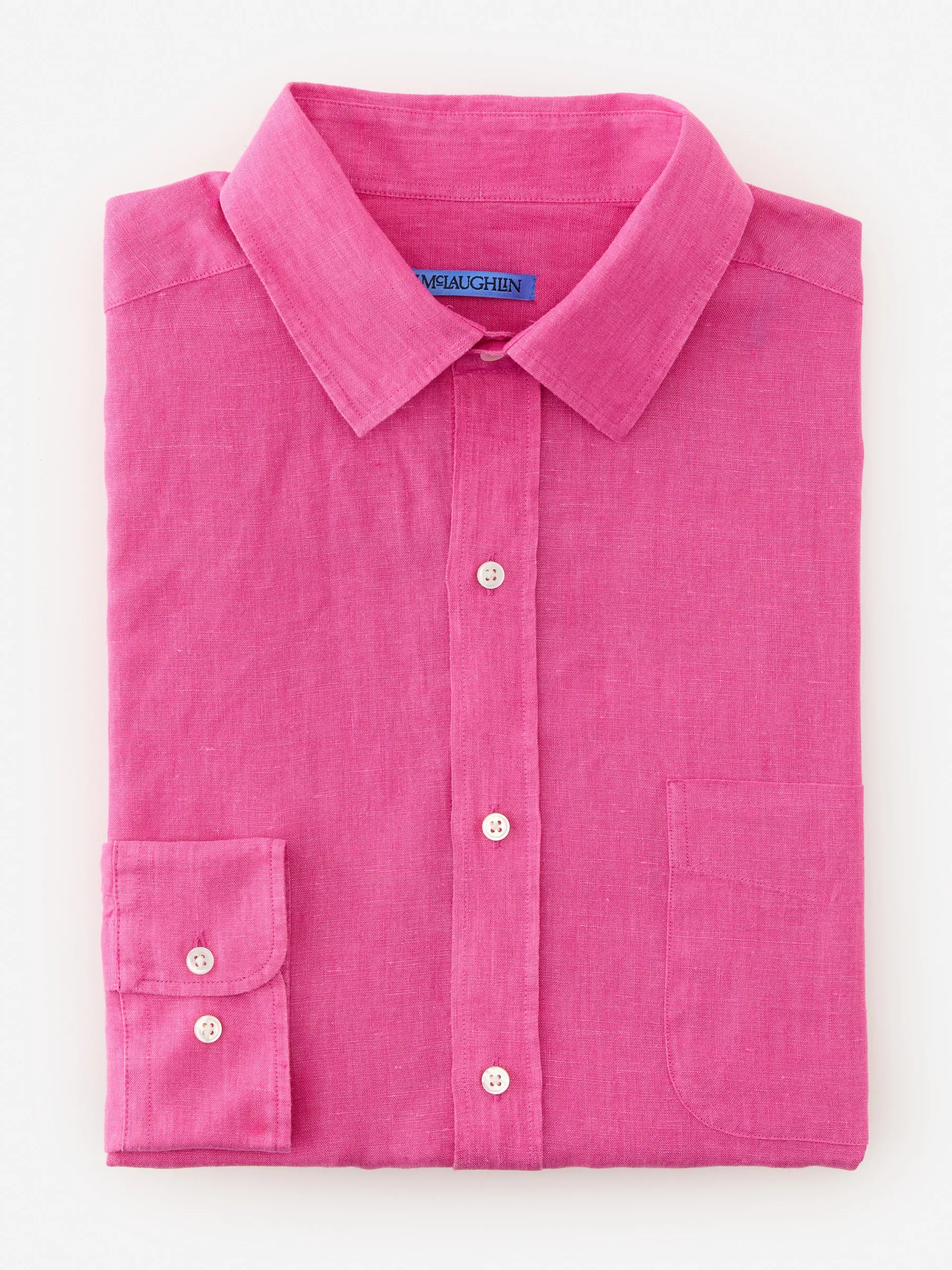 J.McLaughlin Gramercy Classic Fit Linen Shirt- Shirts