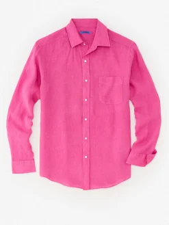 J.McLaughlin Gramercy Classic Fit Linen Shirt- Shirts