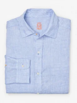 J.McLaughlin Gramercy Classic Fit Linen Shirt- Shirts