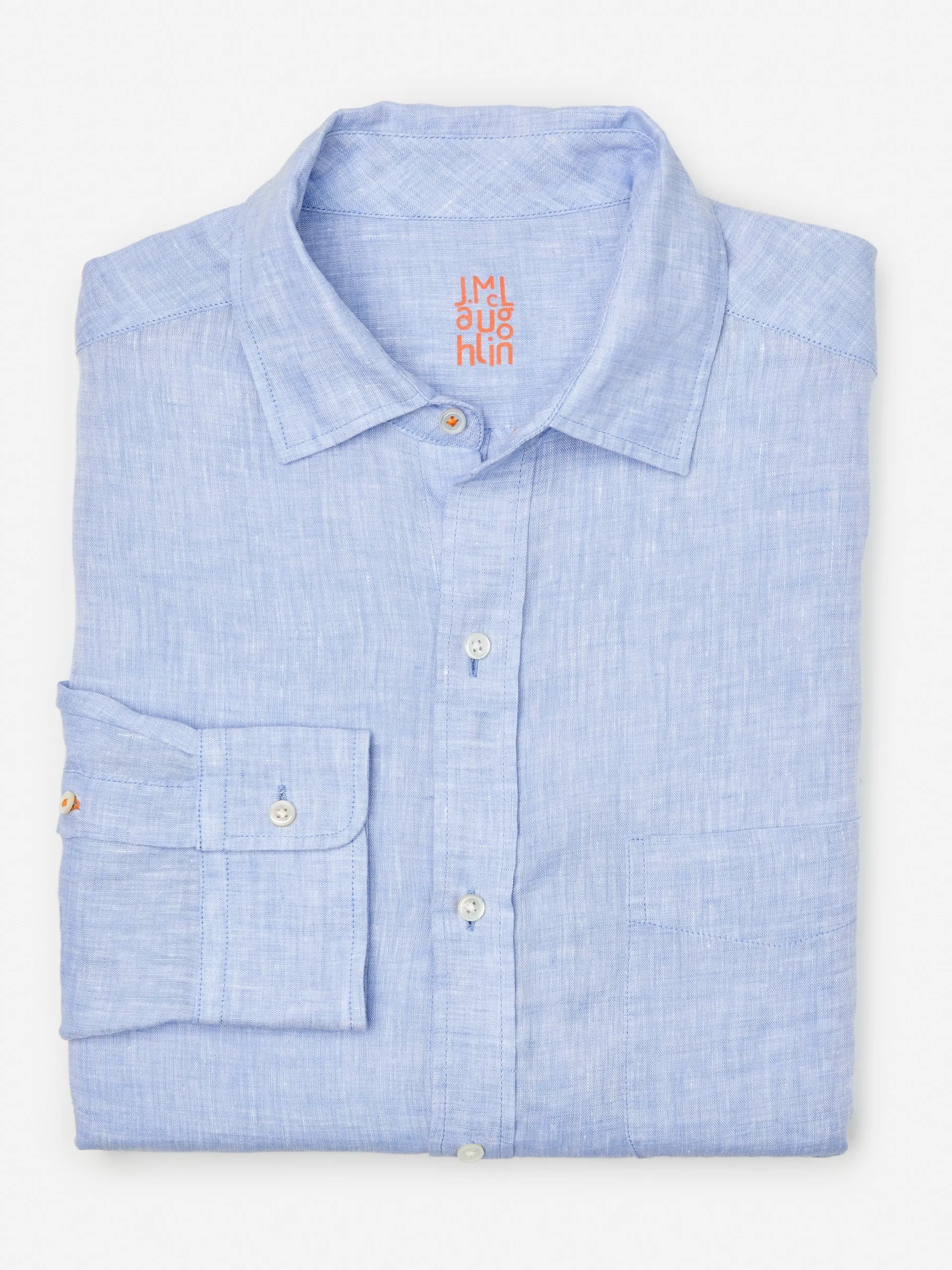 J.McLaughlin Gramercy Classic Fit Linen Shirt- Shirts