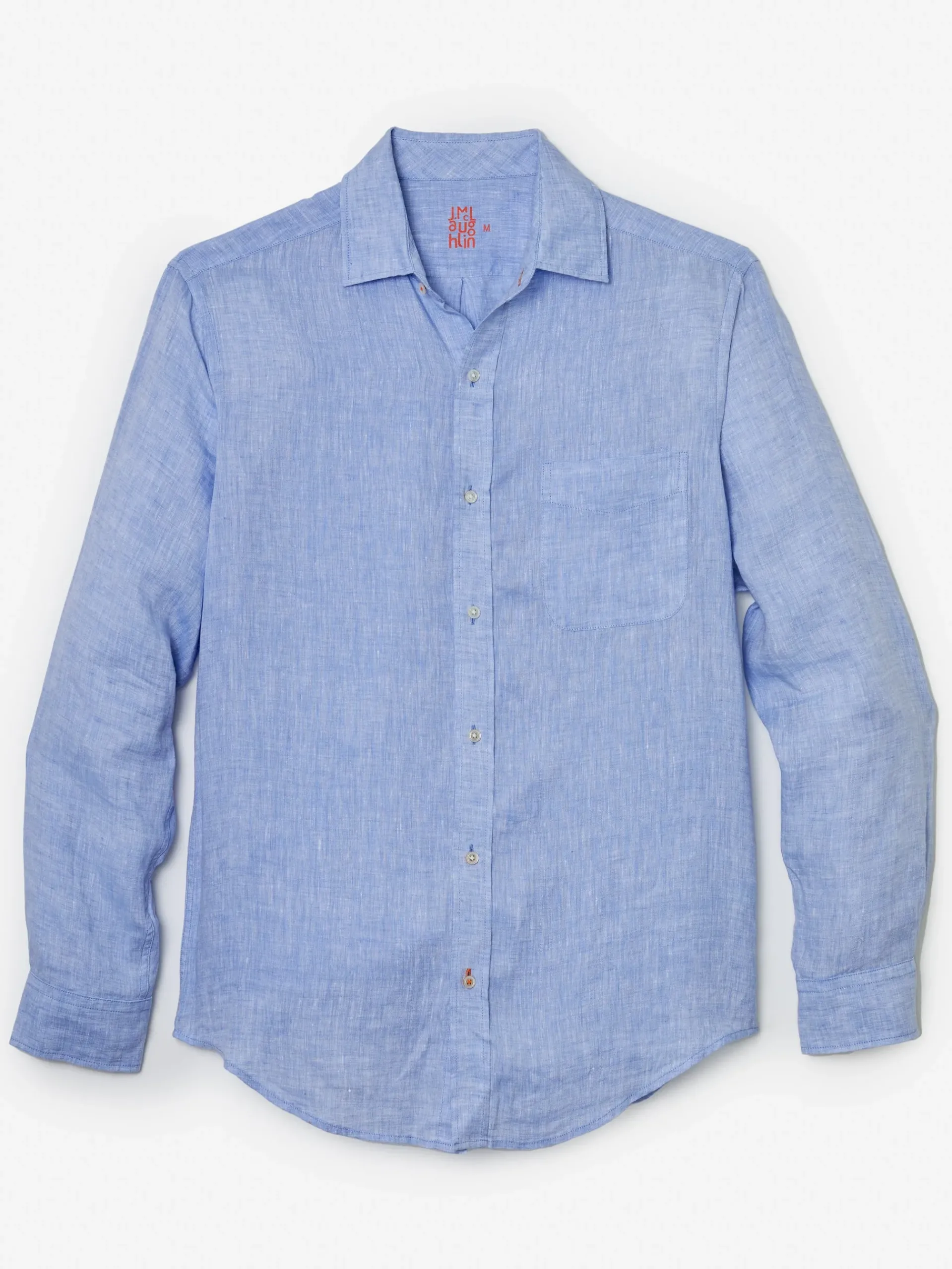 J.McLaughlin Gramercy Classic Fit Linen Shirt- Shirts