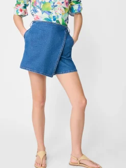 J.McLaughlin Gwendoline Denim Shorts-Women Shorts