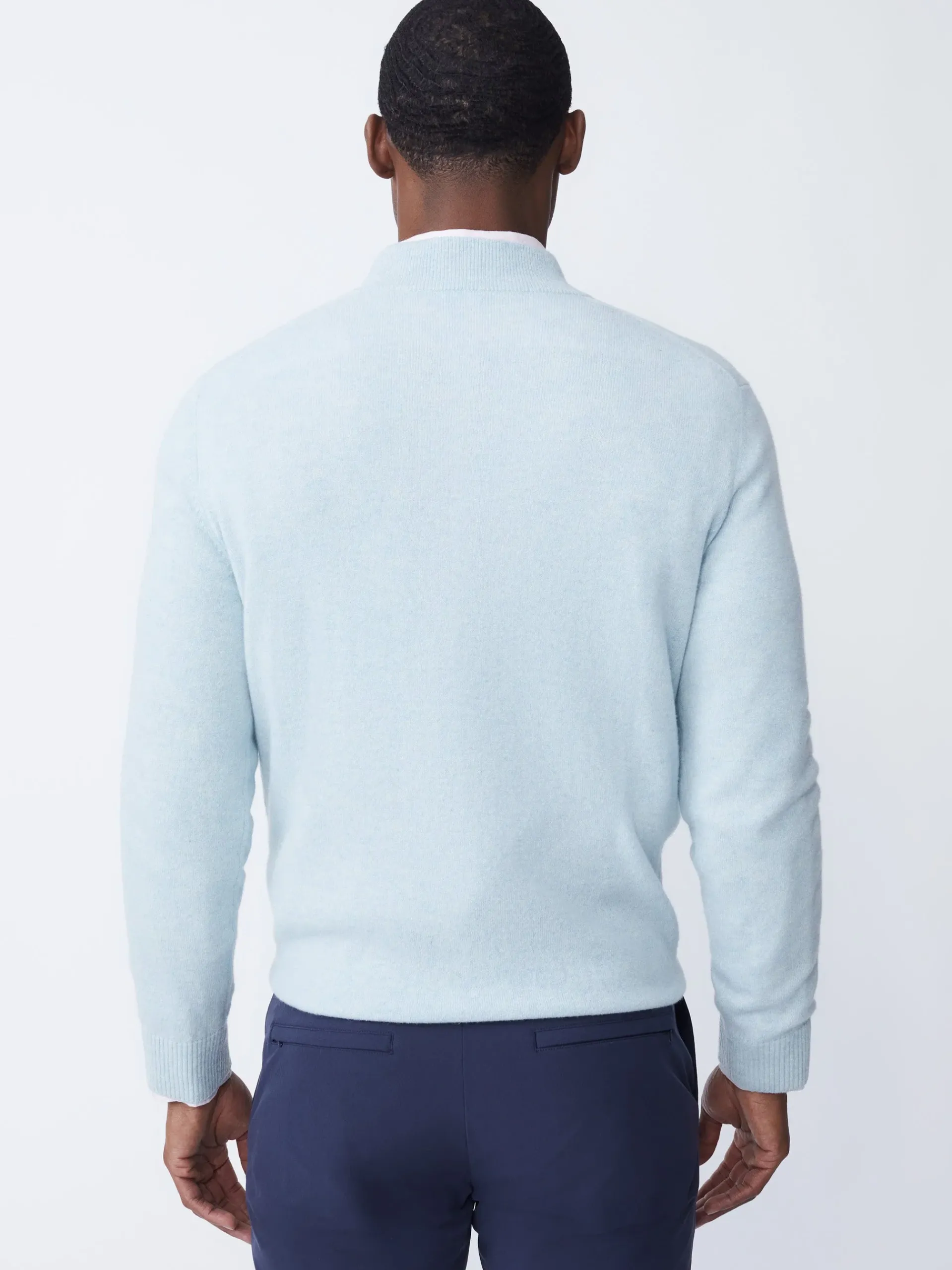 J.McLaughlin Henry Cashmere 1/4 Zip- Sweaters