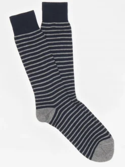 J.McLaughlin Horizontal Stripe Socks- Shoes & Accessories|Socks
