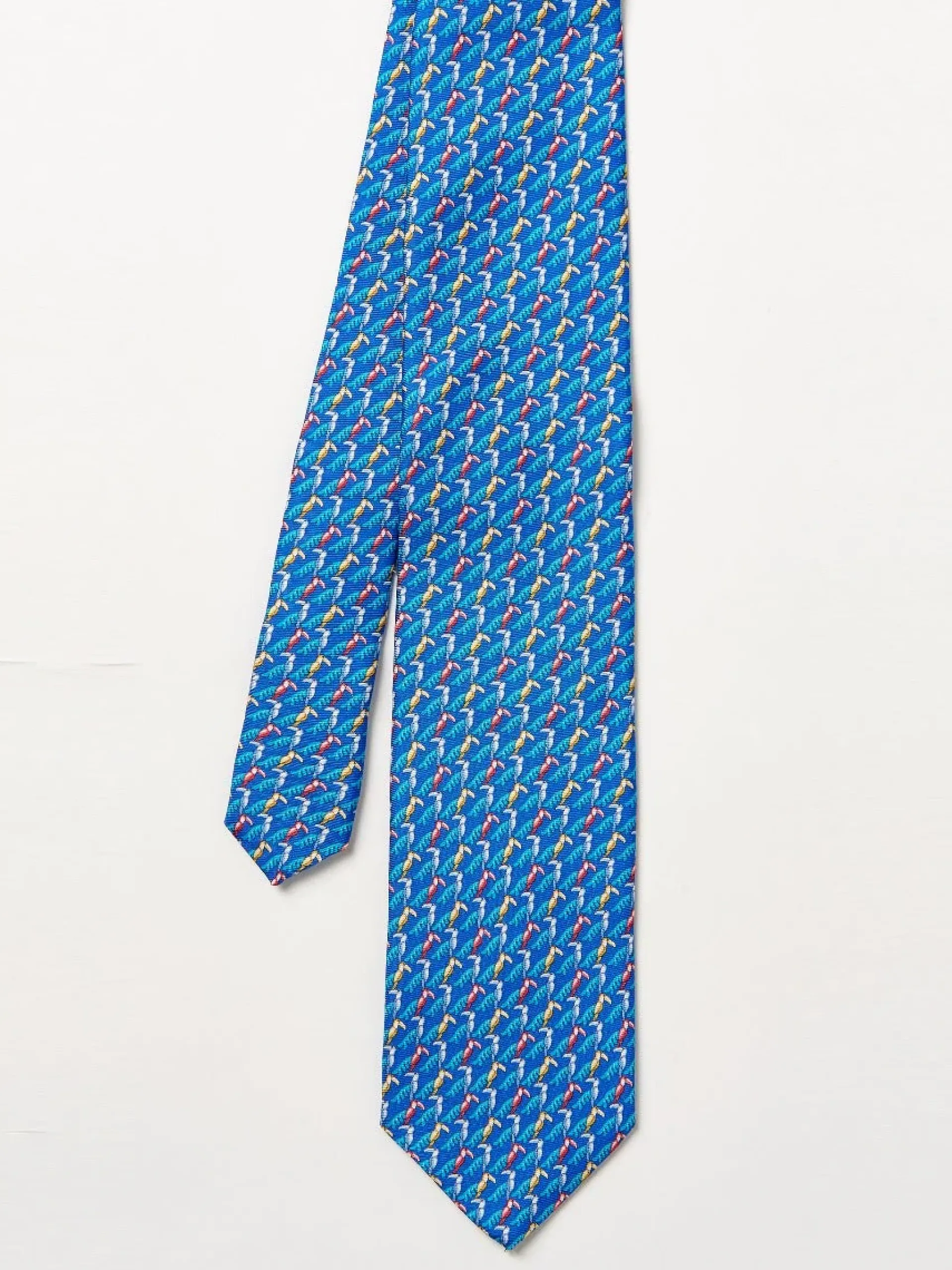 J.McLaughlin Italian Silk Tie In Parrot- Shoes & Accessories|Ties