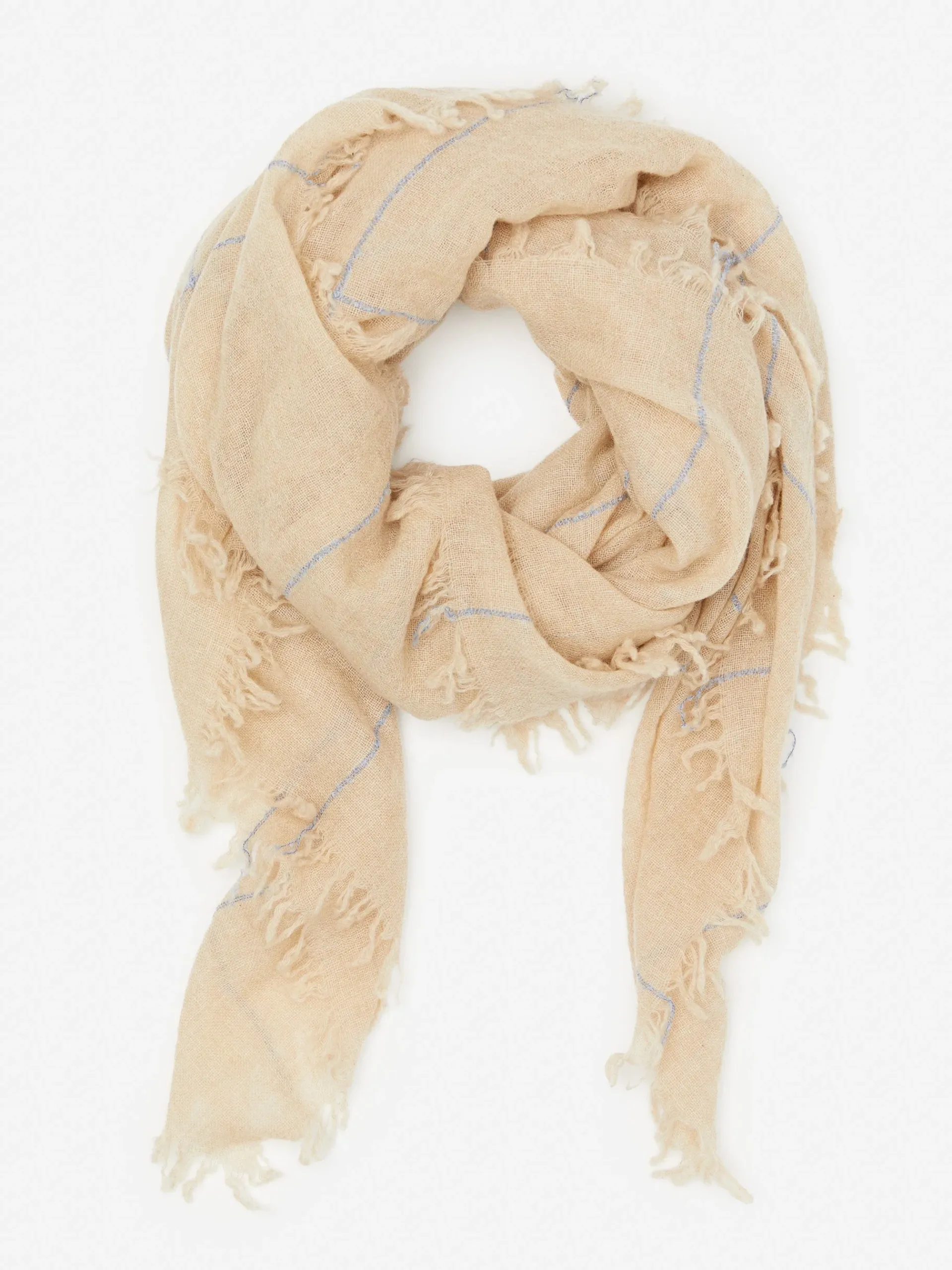 J.McLaughlin Ivana Cashmere Scarf In Window Pane-Women Shoes & Accessories|Scarves
