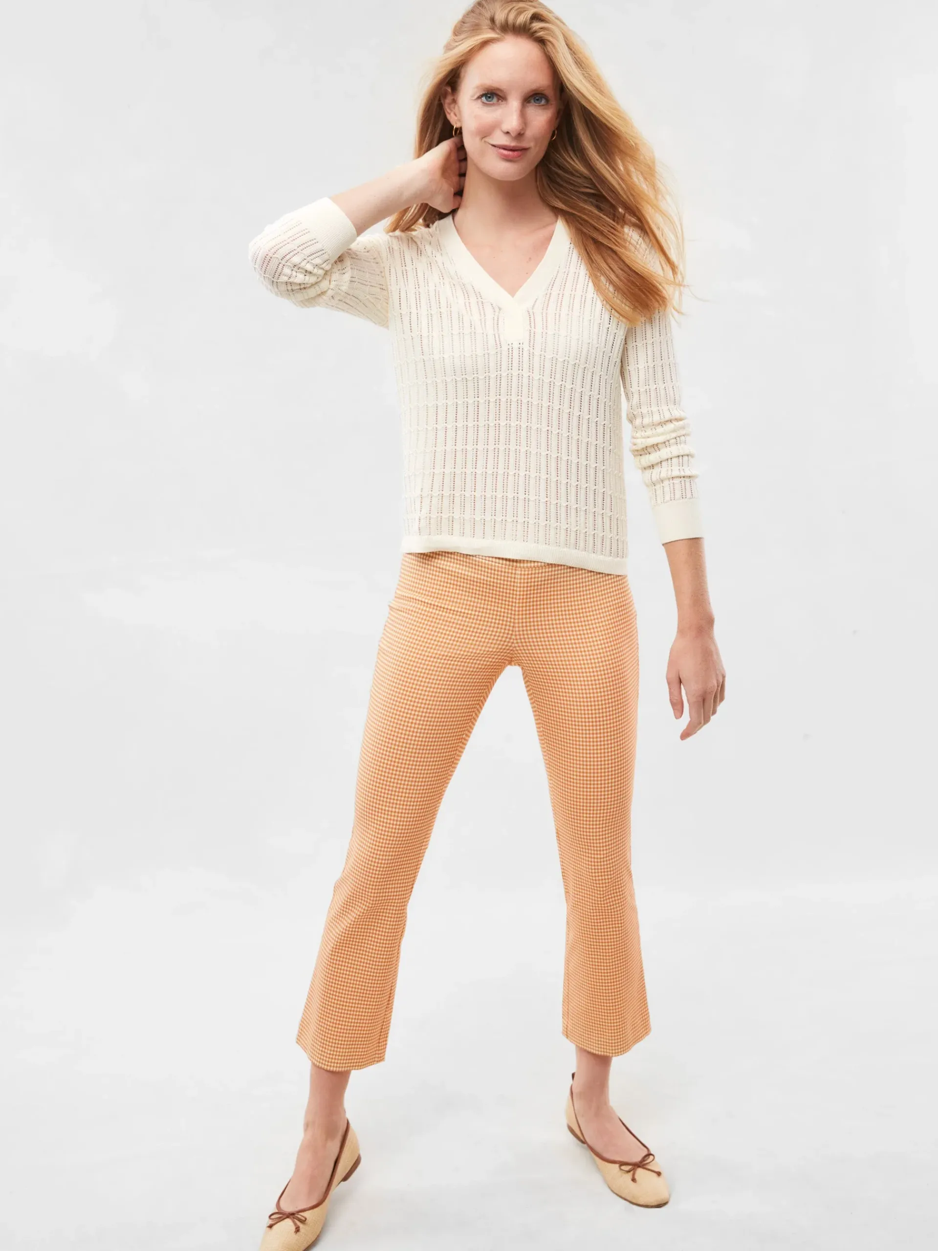 J.McLaughlin Ivy Pants In Cabana Gingham-Women Pants