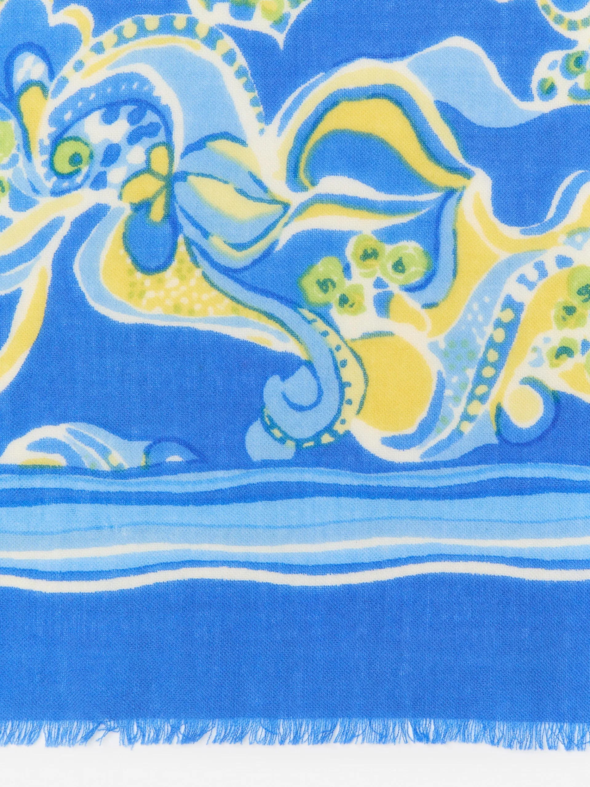 J.McLaughlin Keller Scarf In Trinidad Abstract Border-Women Shoes & Accessories|Scarves