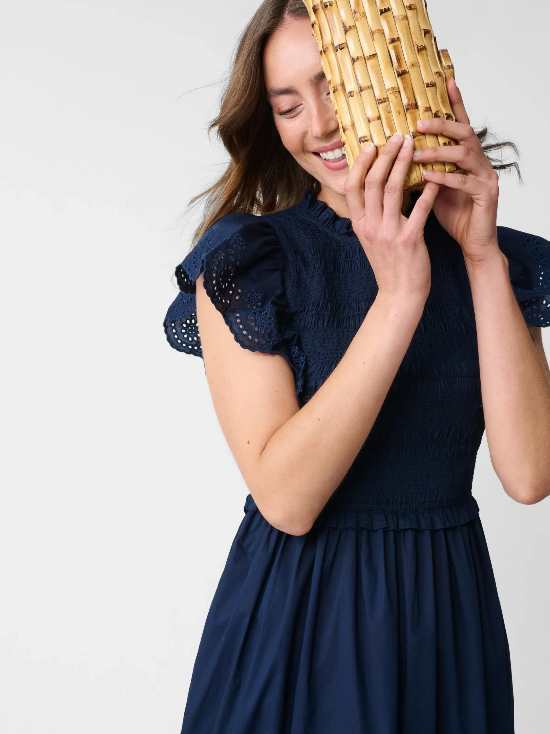 J.McLaughlin Kendra Bamboo Clutch-Women Shoes & Accessories|Clutches