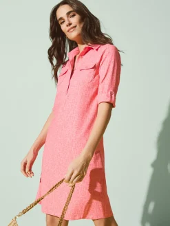J.McLaughlin Lawrence Dress In Cross Hachure-Women Dresses