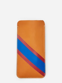 J.McLaughlin Leather Eyewear Case In Fall Multi Stripes- Shoes & Accessories|Luggage & Travel