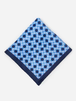 J.McLaughlin Linen Pocket Square In Floral- Shoes & Accessories|Pocket Squares