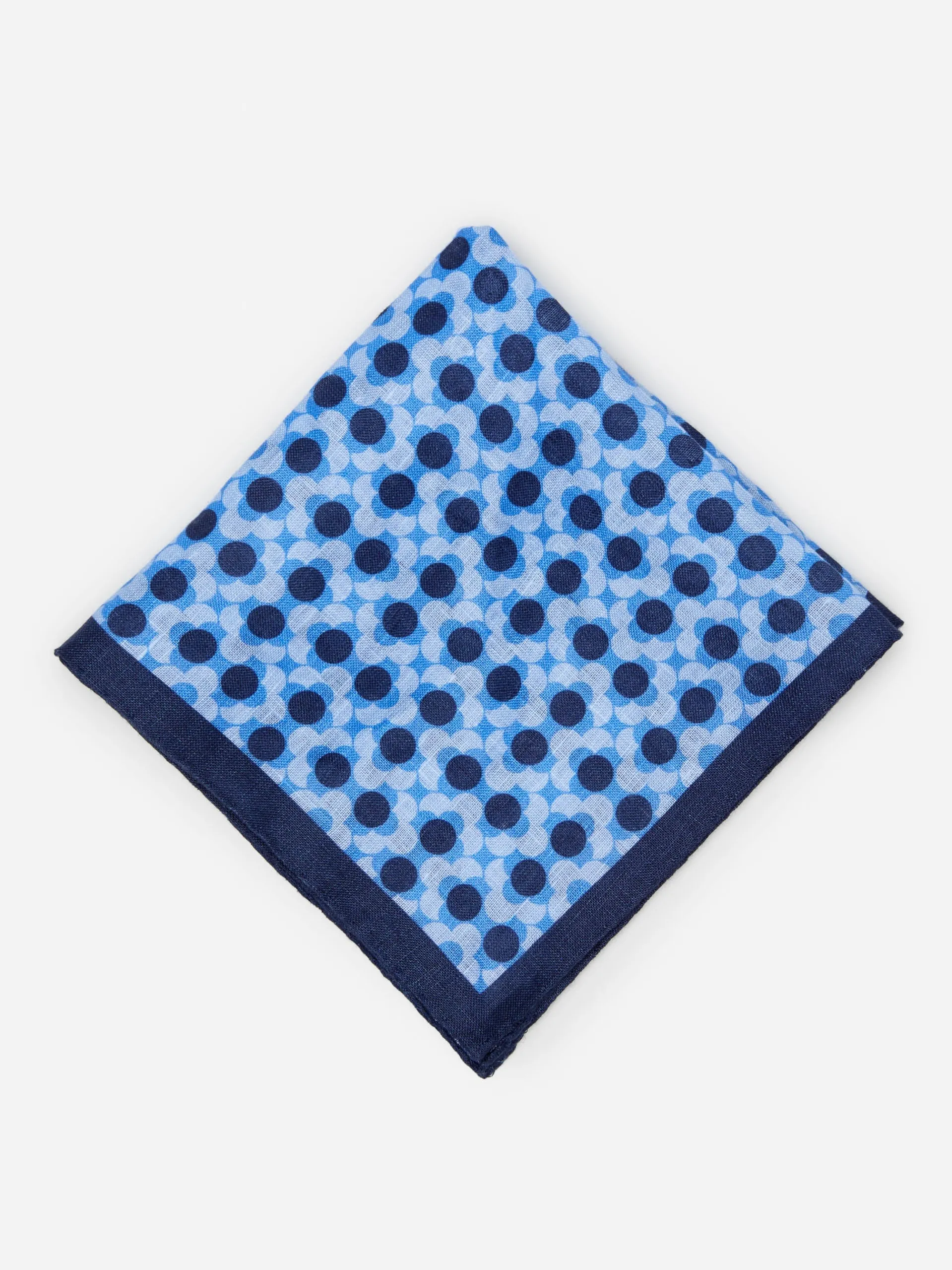 J.McLaughlin Linen Pocket Square In Floral- Shoes & Accessories|Pocket Squares