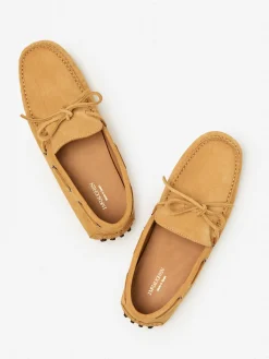J.McLaughlin Linus Suede Driving Mocassins- Shoes & Accessories|Loafers
