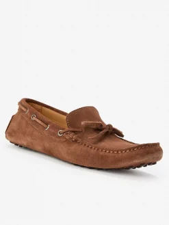 J.McLaughlin Linus Suede Driving Moccasins- Shoes & Accessories|Loafers