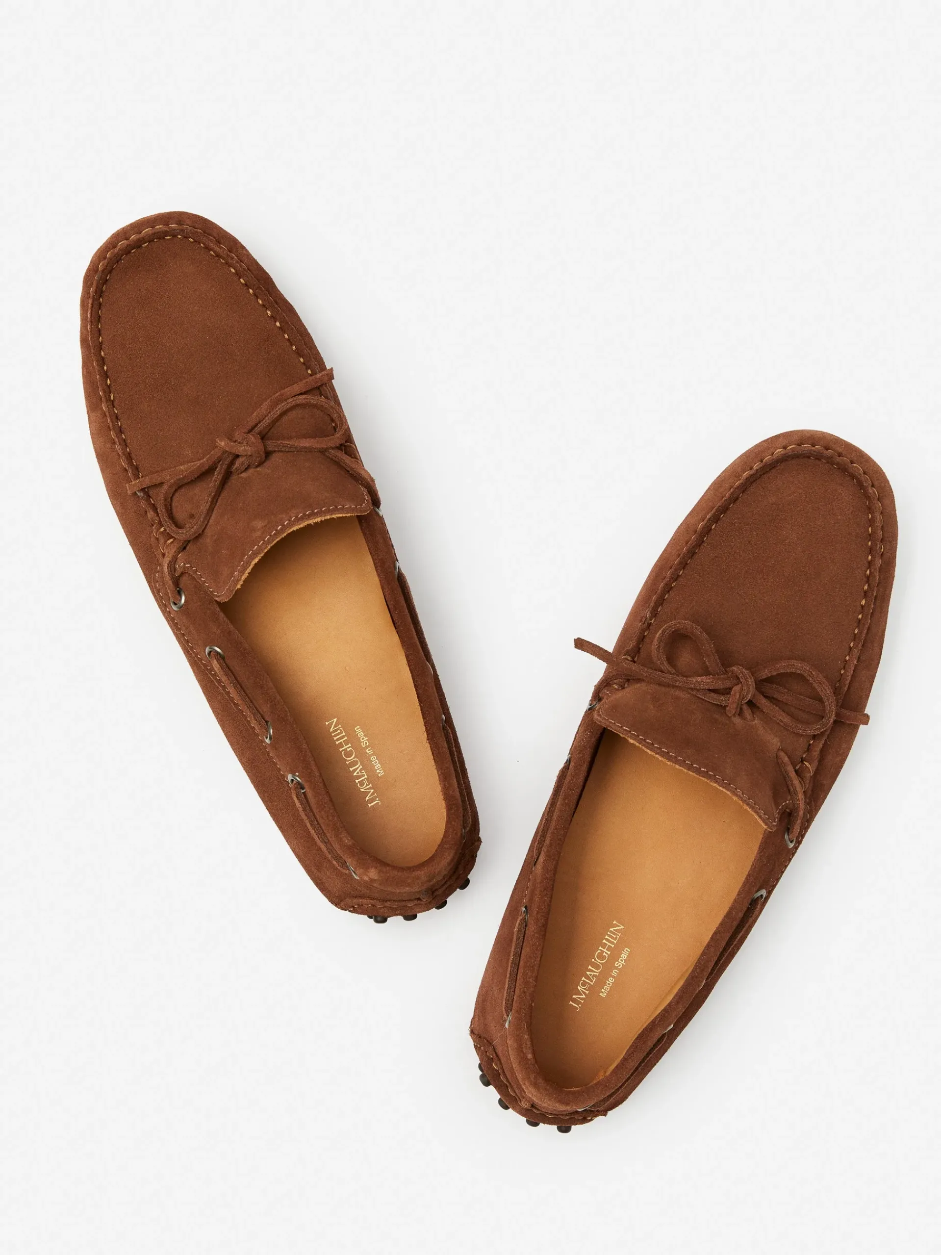 J.McLaughlin Linus Suede Driving Moccasins- Shoes & Accessories|Loafers
