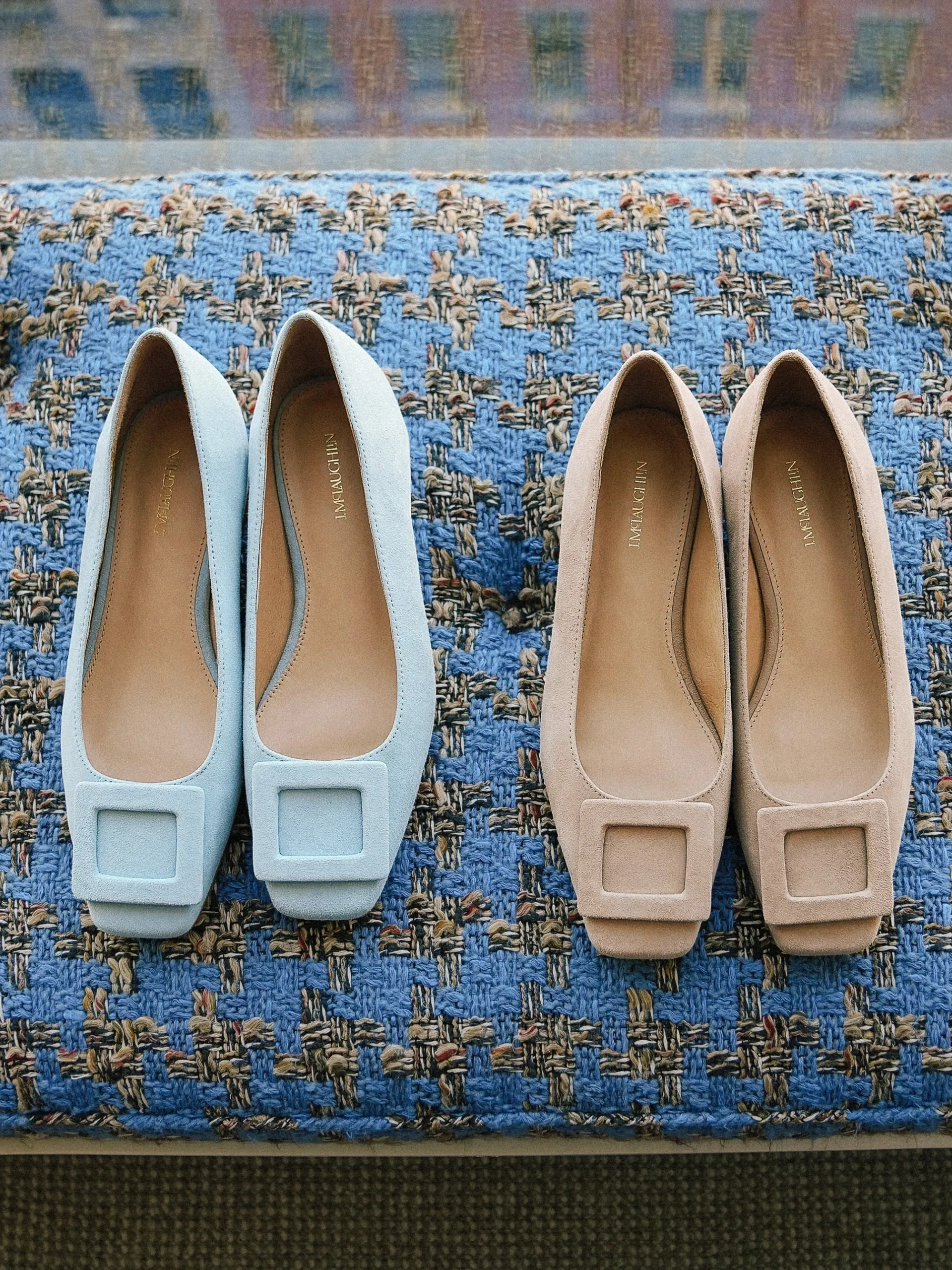 J.McLaughlin Lisbeth Suede Block Heels-Women Shoes & Accessories|Heels & Wedges