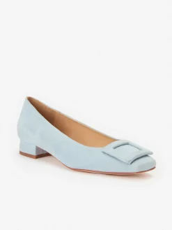 J.McLaughlin Lisbeth Suede Block Heels-Women Shoes & Accessories|Heels & Wedges