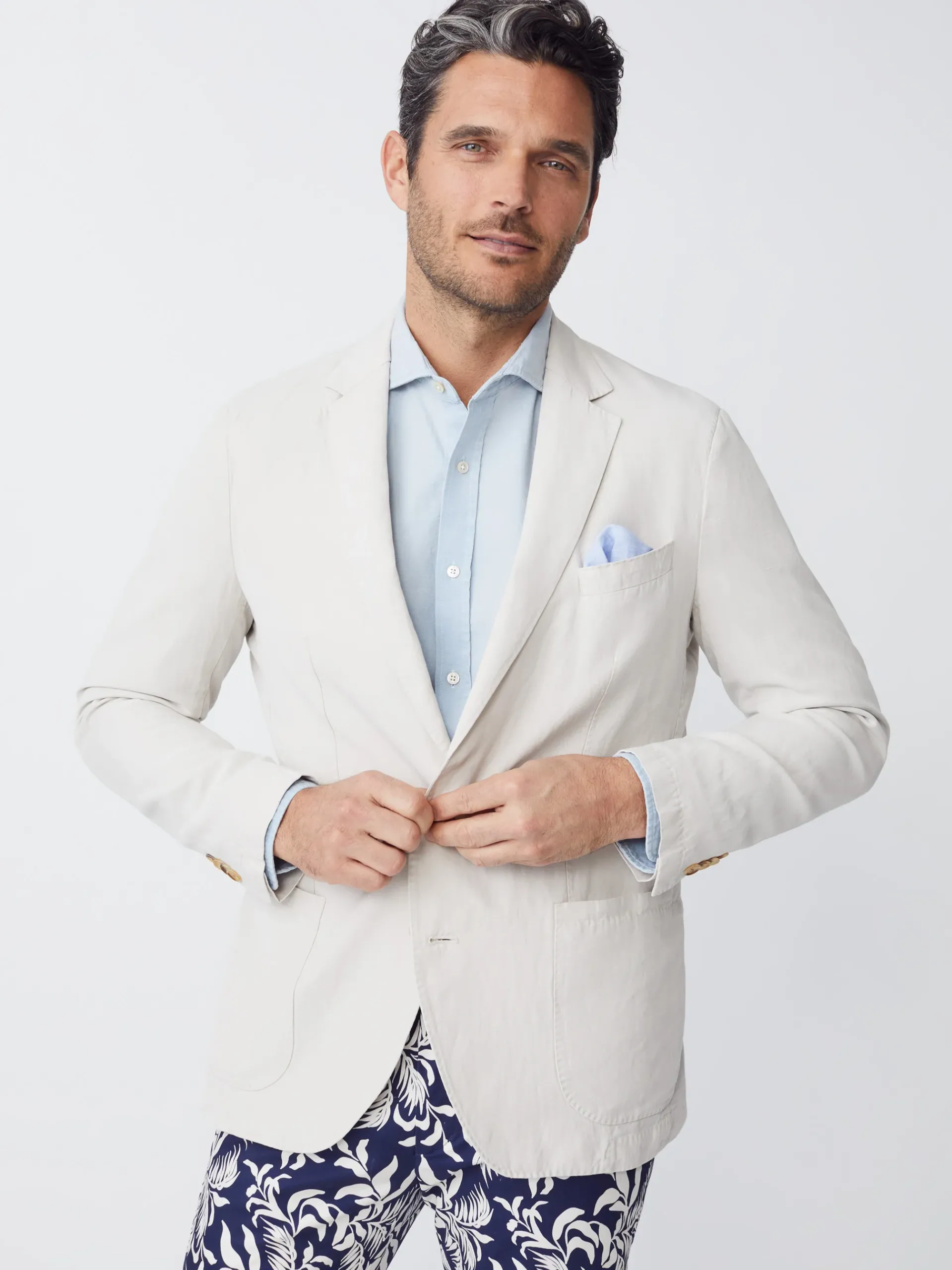J.McLaughlin Lisbon Linen Blazer- Jackets & Outerwear|Sport Coats