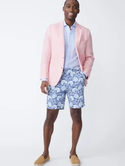 J.McLaughlin Lisbon Linen Blazer In Herringbone- Jackets & Outerwear|Sport Coats