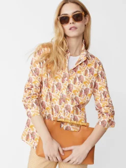 J.McLaughlin Lois Shirt In Rare Bird-Women Tops