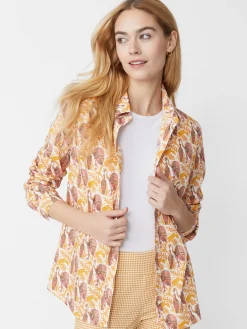 J.McLaughlin Lois Shirt In Rare Bird-Women Tops