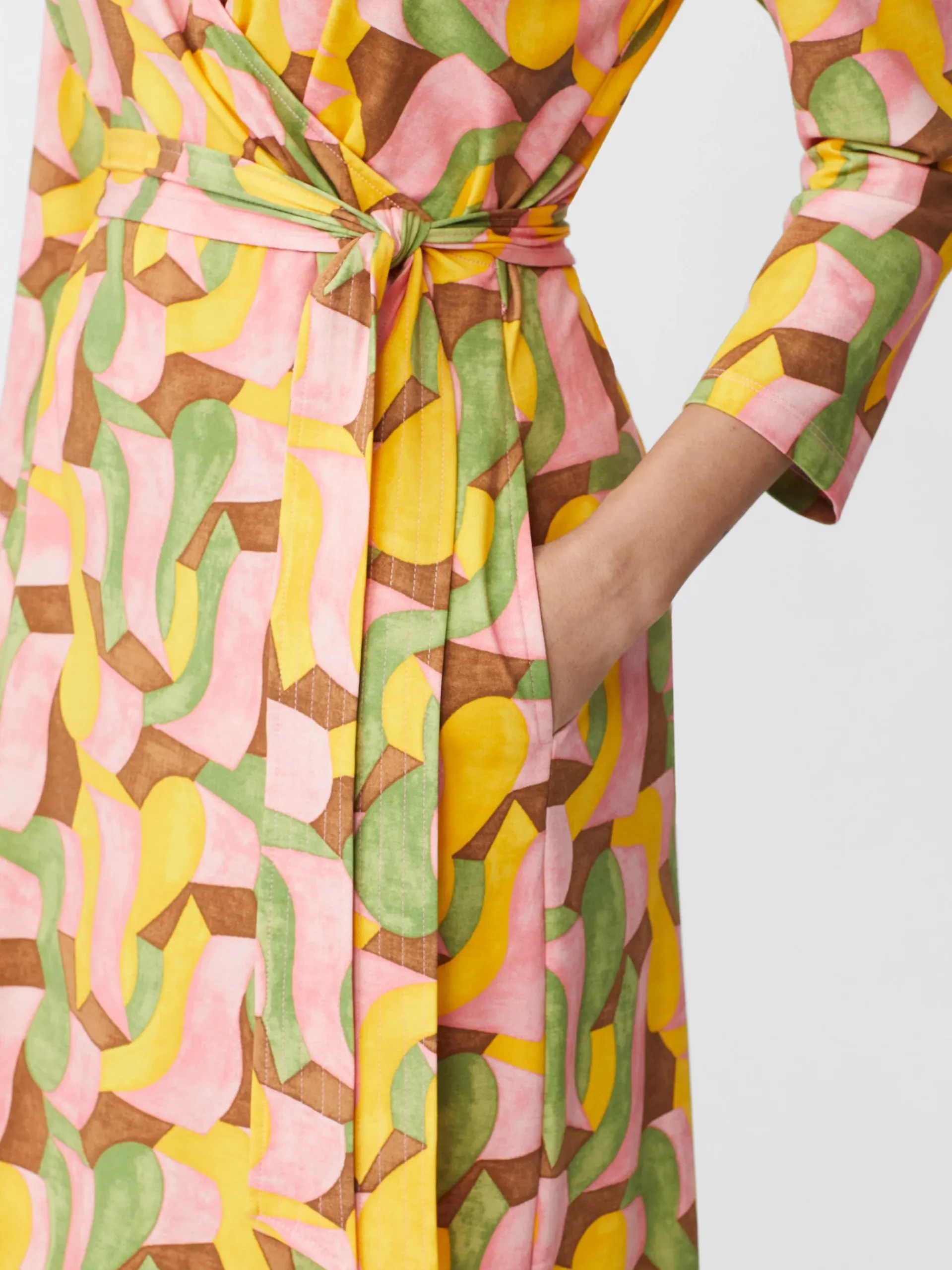J.McLaughlin Lorelei Dress In Abstract Chaise-Women Dresses