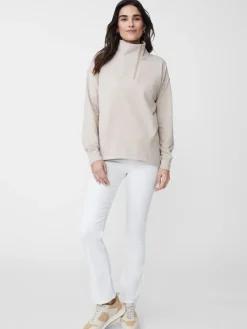 J.McLaughlin Maeba Fleece Top In Herringbone Jacquard-Women Tops